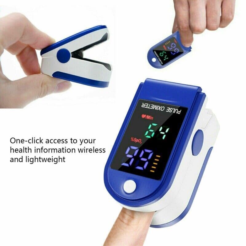Portable Finger Pulse Oximeter, 2-Direction Display - image 1