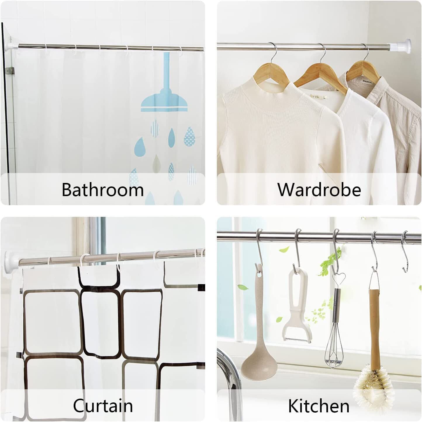 Heavy-Duty Extendable Pole for Showers, Windows & Wardrobes - image 4