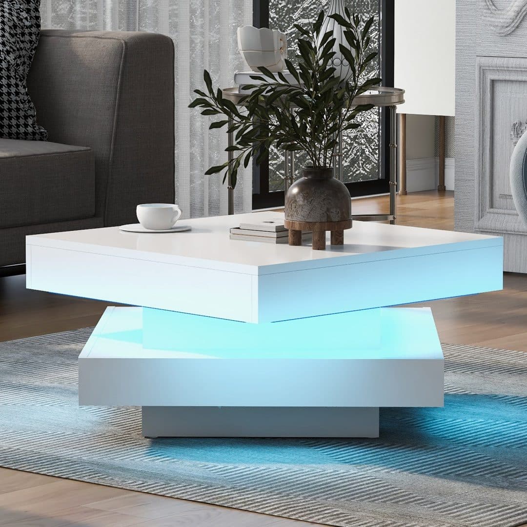 Rotating LED Coffee Table - image 8