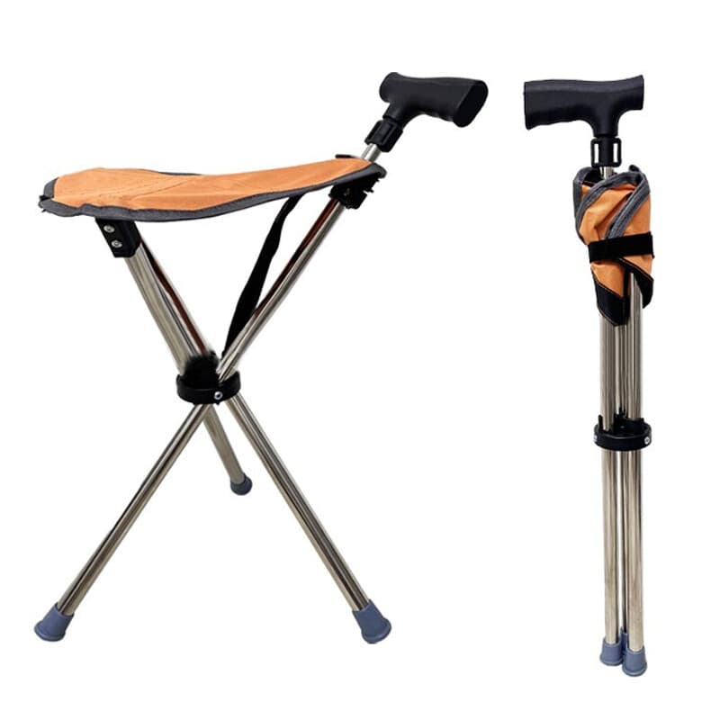 A Walking Cane That Opens into a Seat When You Need to Rest - Default