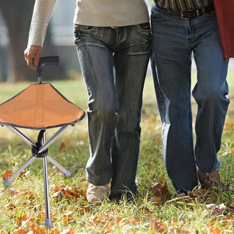 A Walking Cane That Opens into a Seat When You Need to Rest - image 7