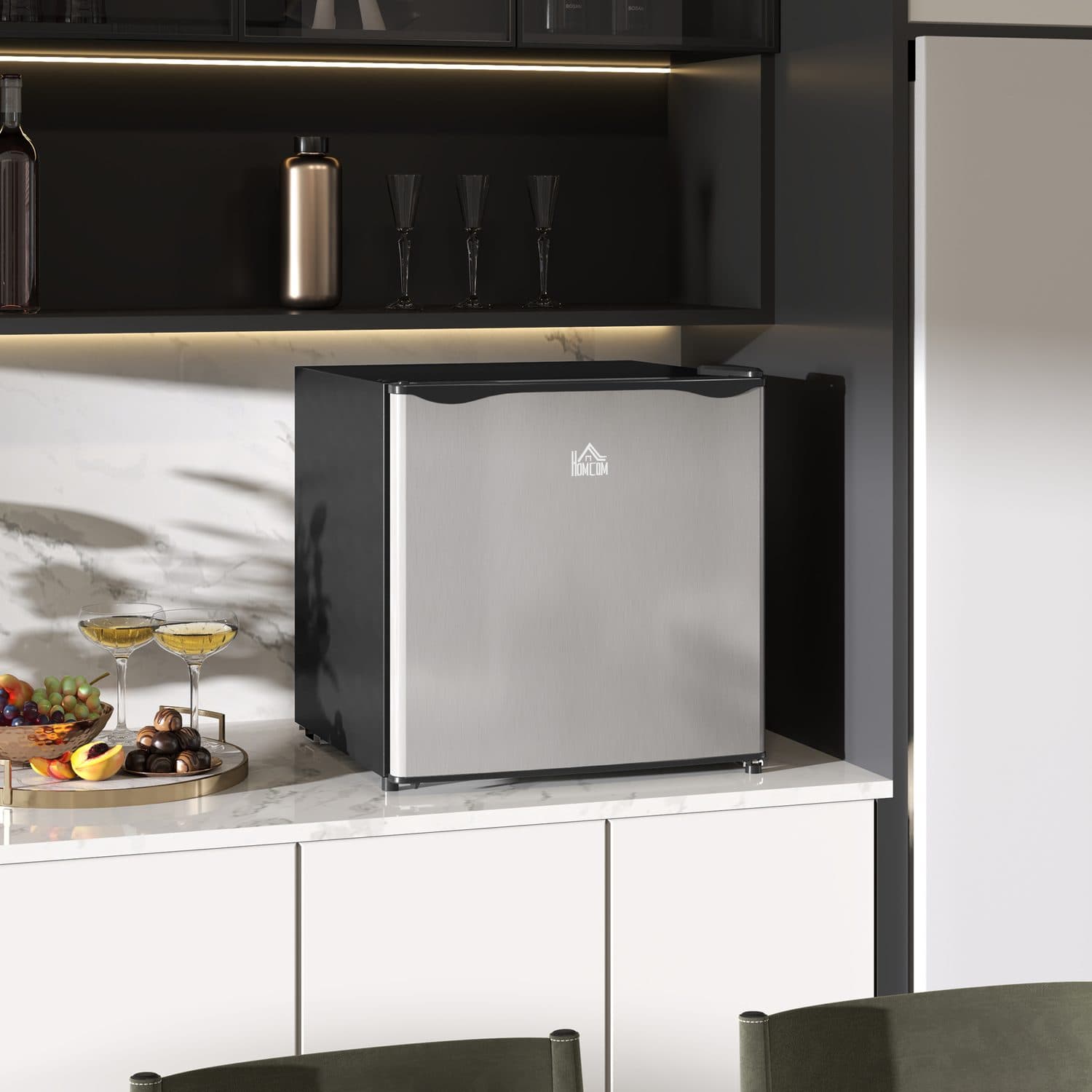 46L Silver Table Top Fridge - image 1