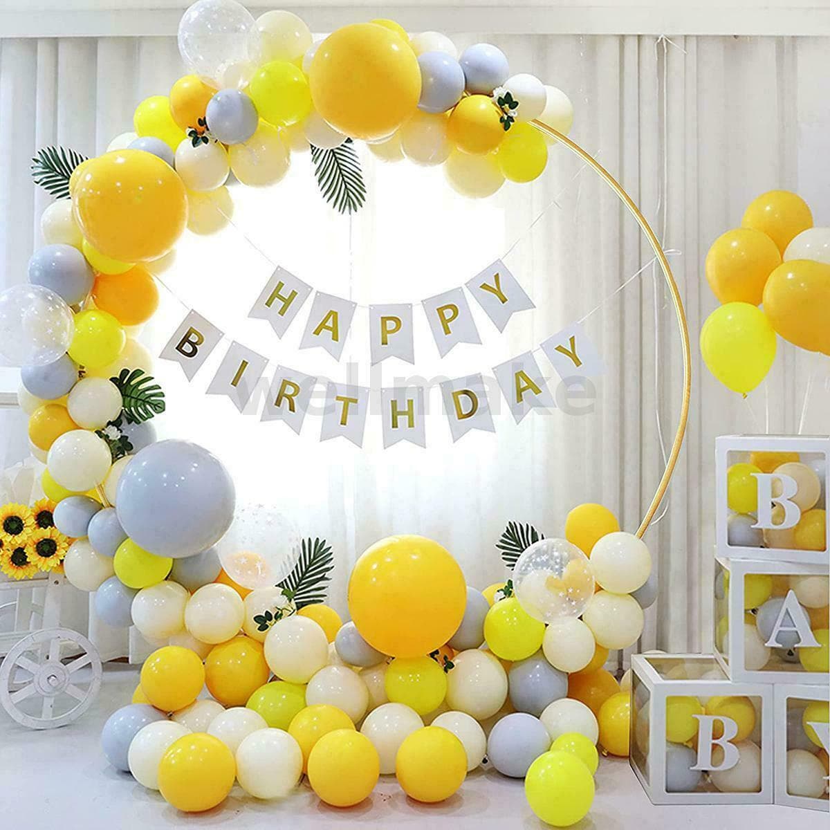 2m Gold Round Balloon Arch Backdrop Stand - image 7