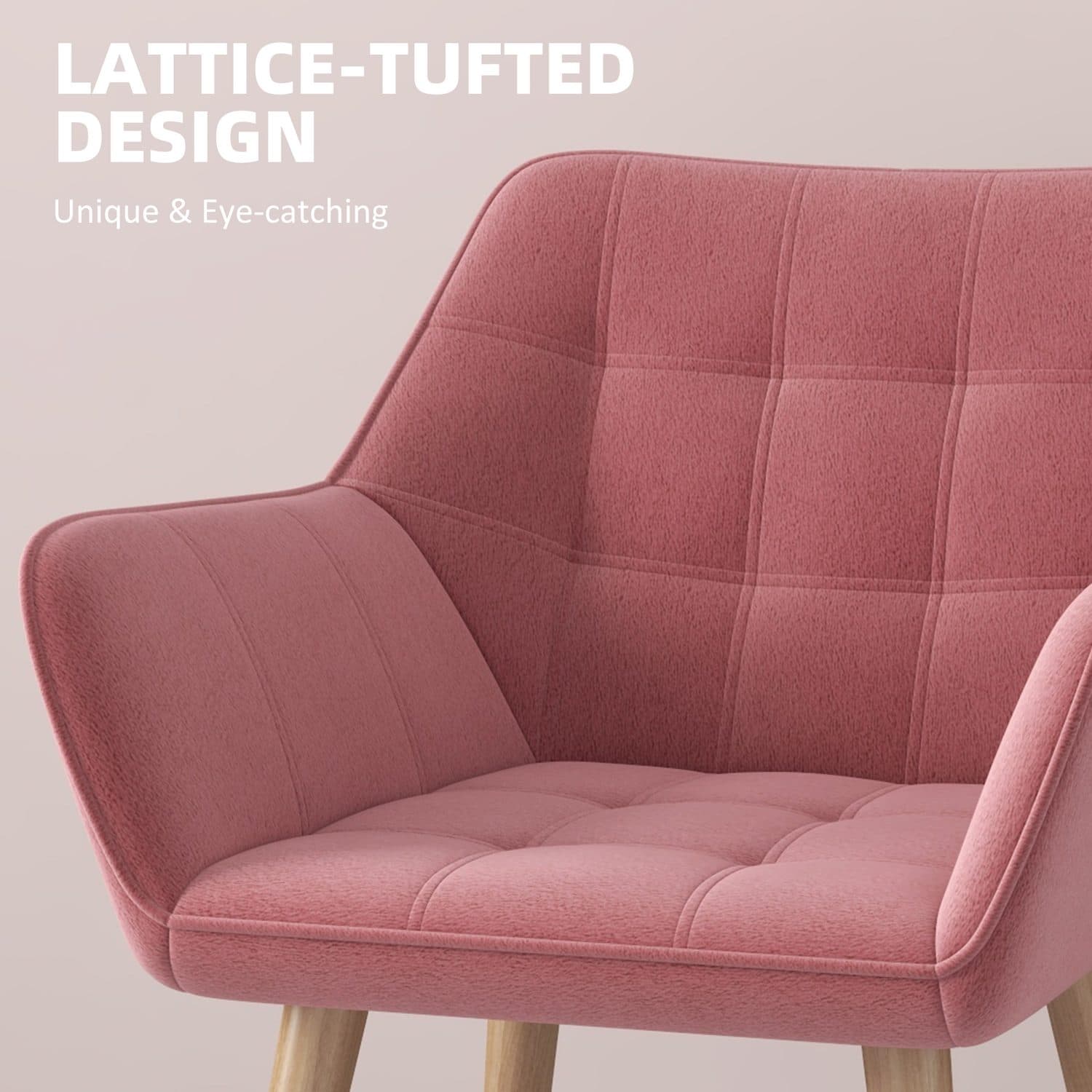 Sink Into Comfort with this Luxe Pink Velvet Accent Chair - image 4
