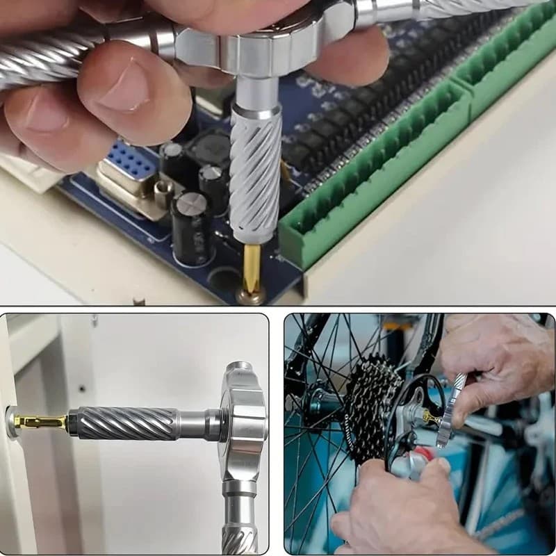 30-in-1 Magnetic Ratchet Screwdriver Set — 28 Precision Bits - image 2