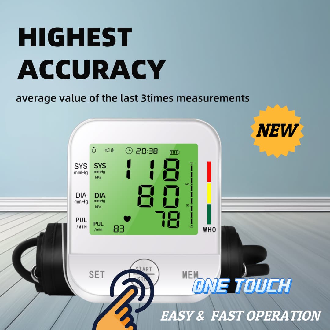 Digital Upper Arm Blood Pressure Monitor, White - image 4