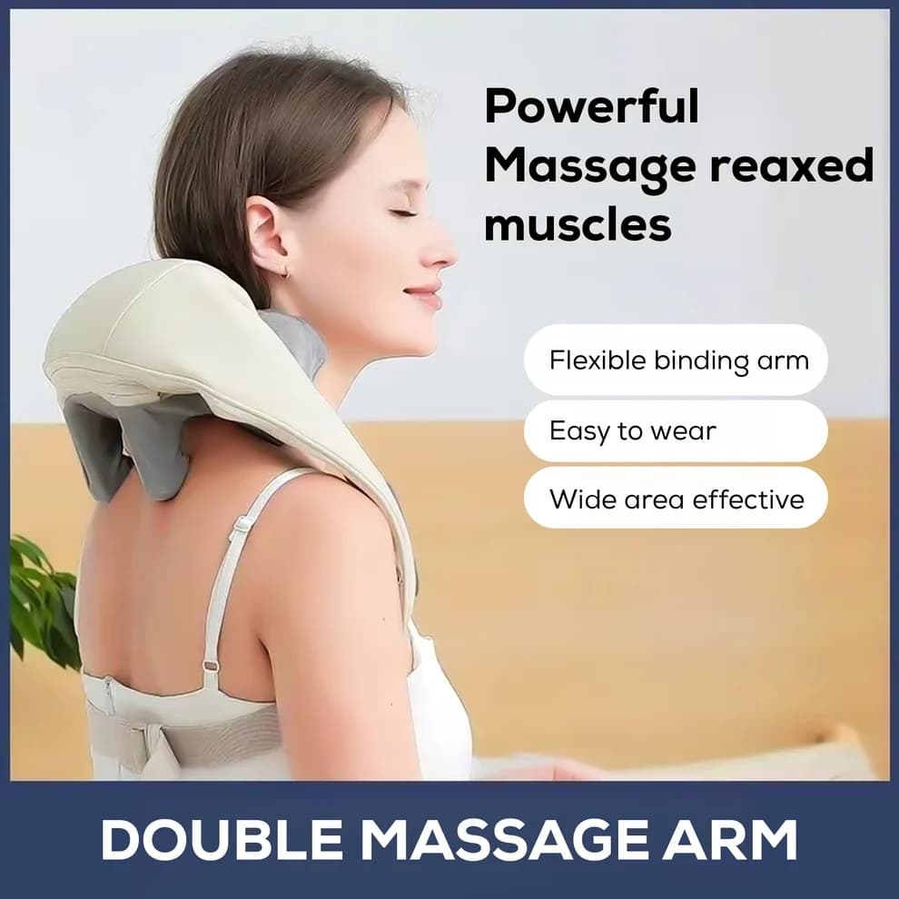 Rechargeable Dual-Arm Neck & Shoulder Massager - image 5