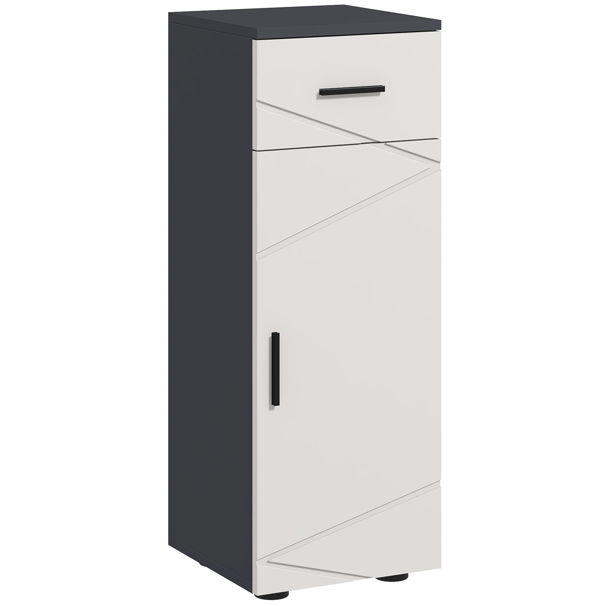 Kleankin Slim Grey Bathroom Cabinet