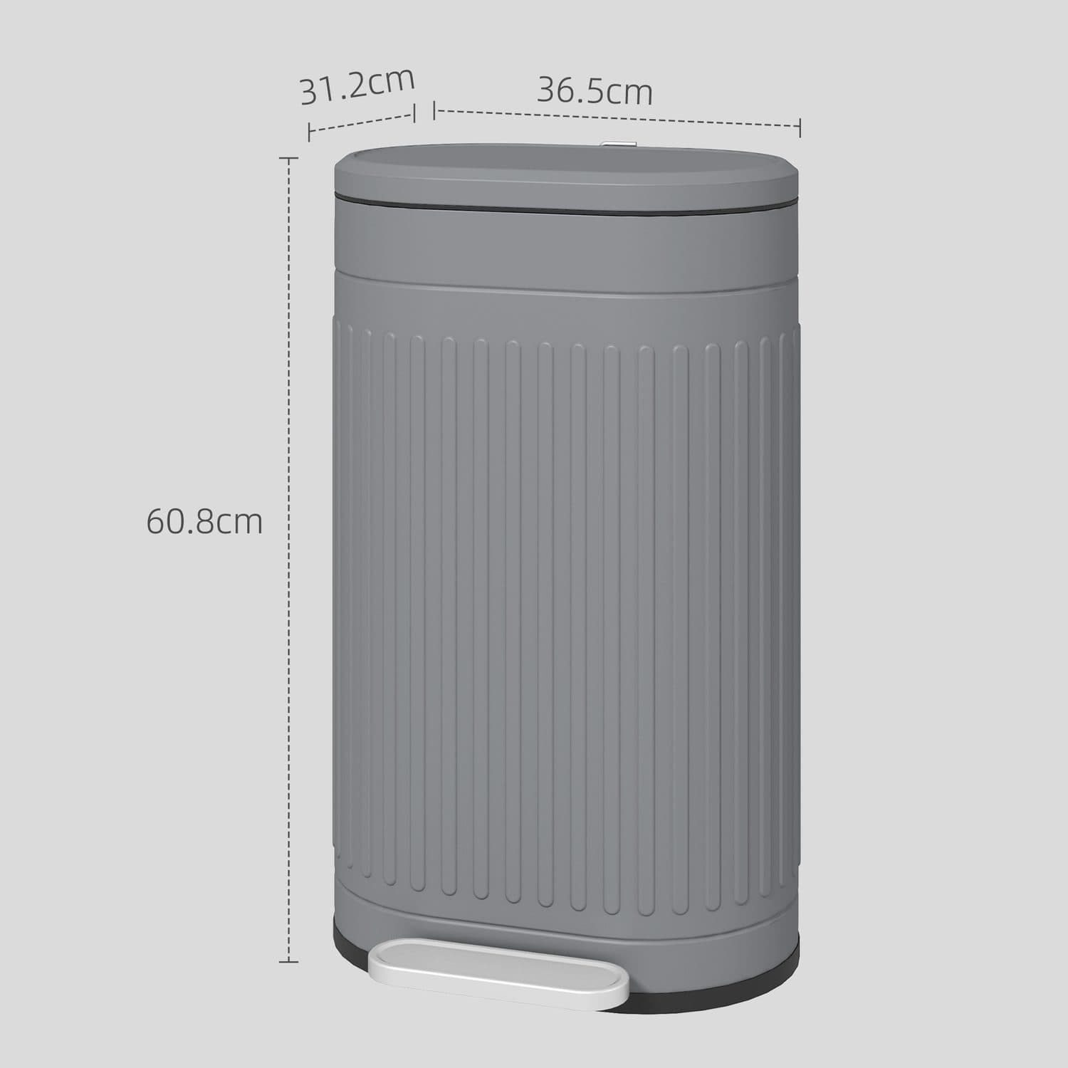 A 30L Grey Pedal Bin That Handles Daily Kitchen Waste - image 3