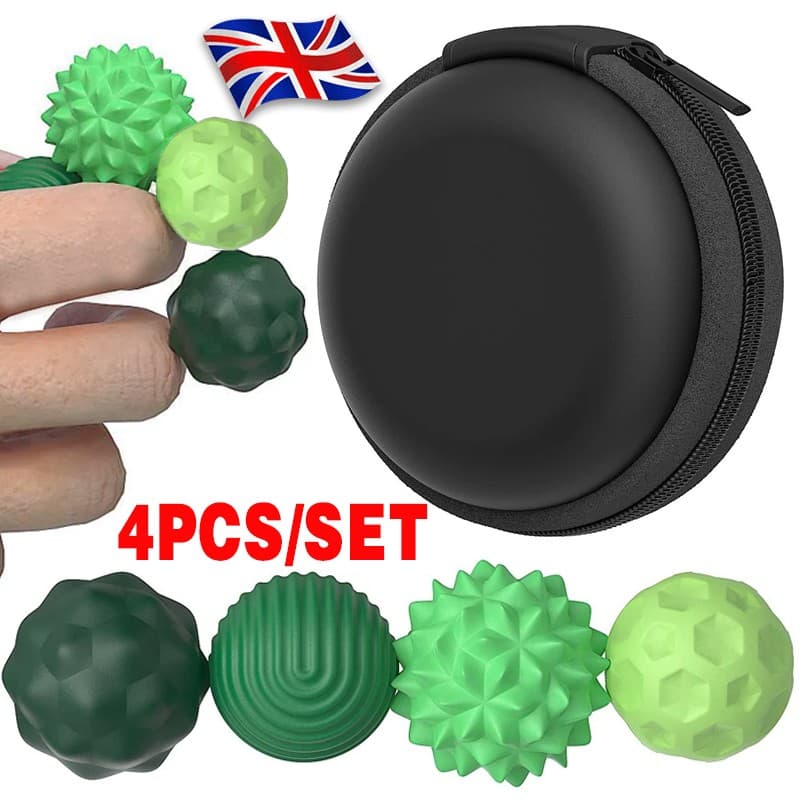 Four Textured Sensory Balls with Compact Zip Storage Case - image 8