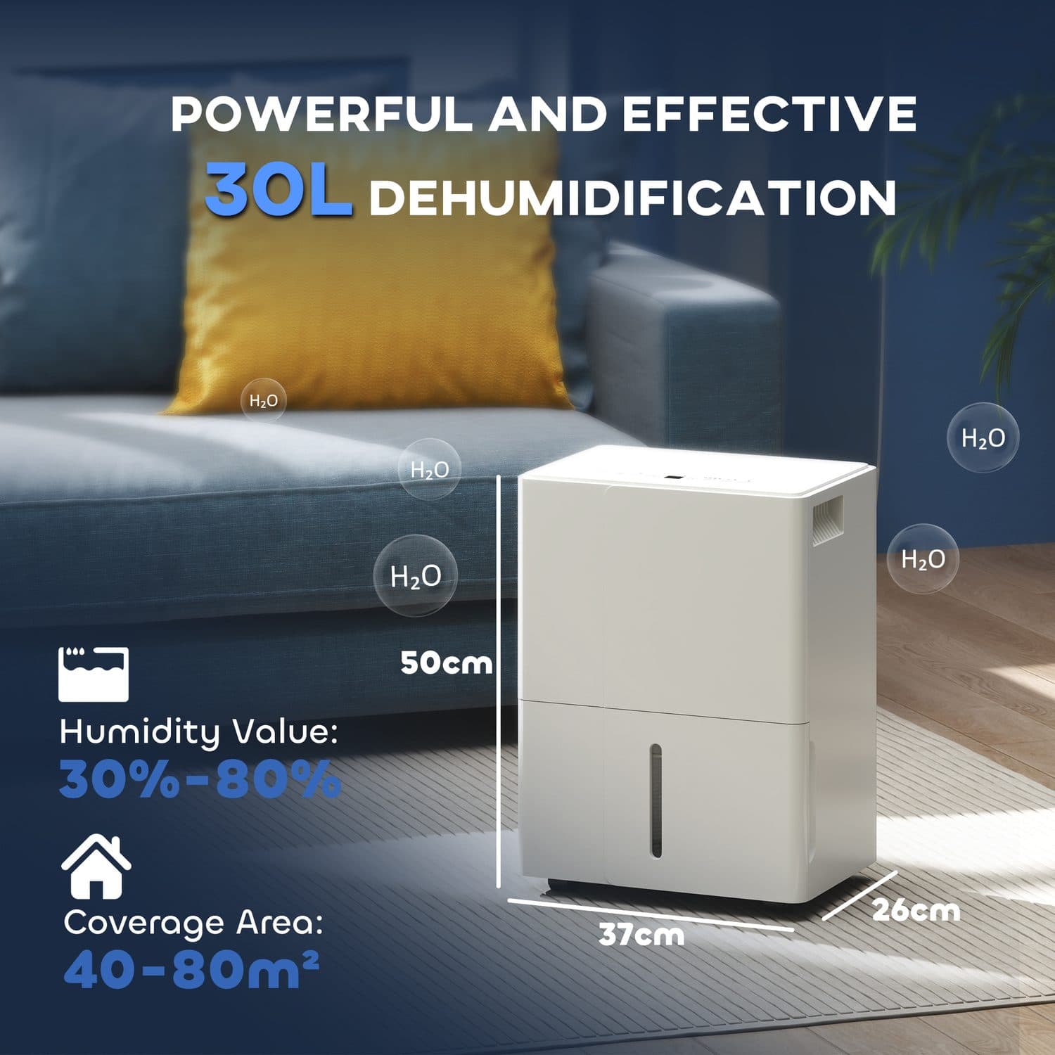 30L Dehumidifier for Indoor Clothes Drying - image 1