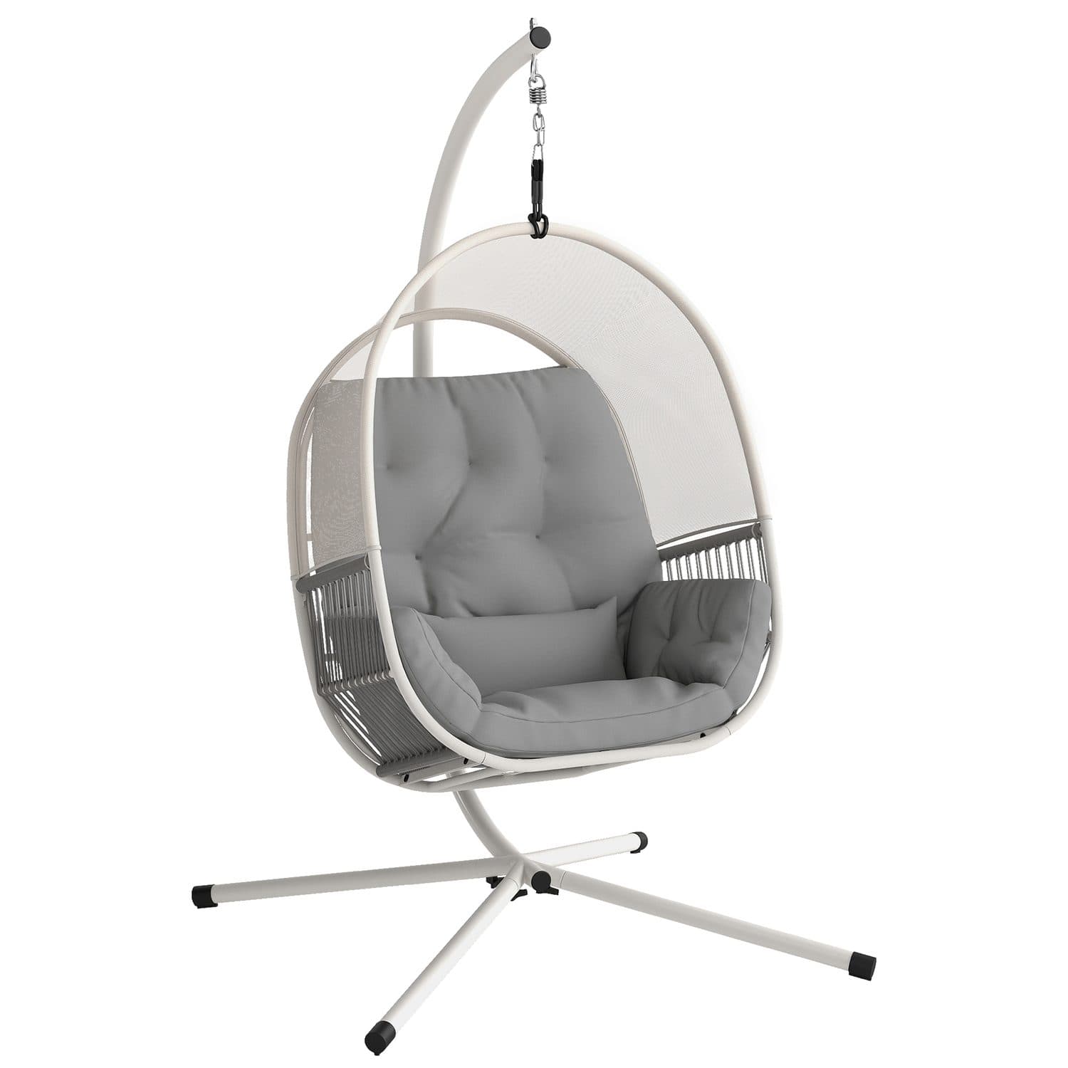Light Grey Hanging Egg Chair - Light Grey