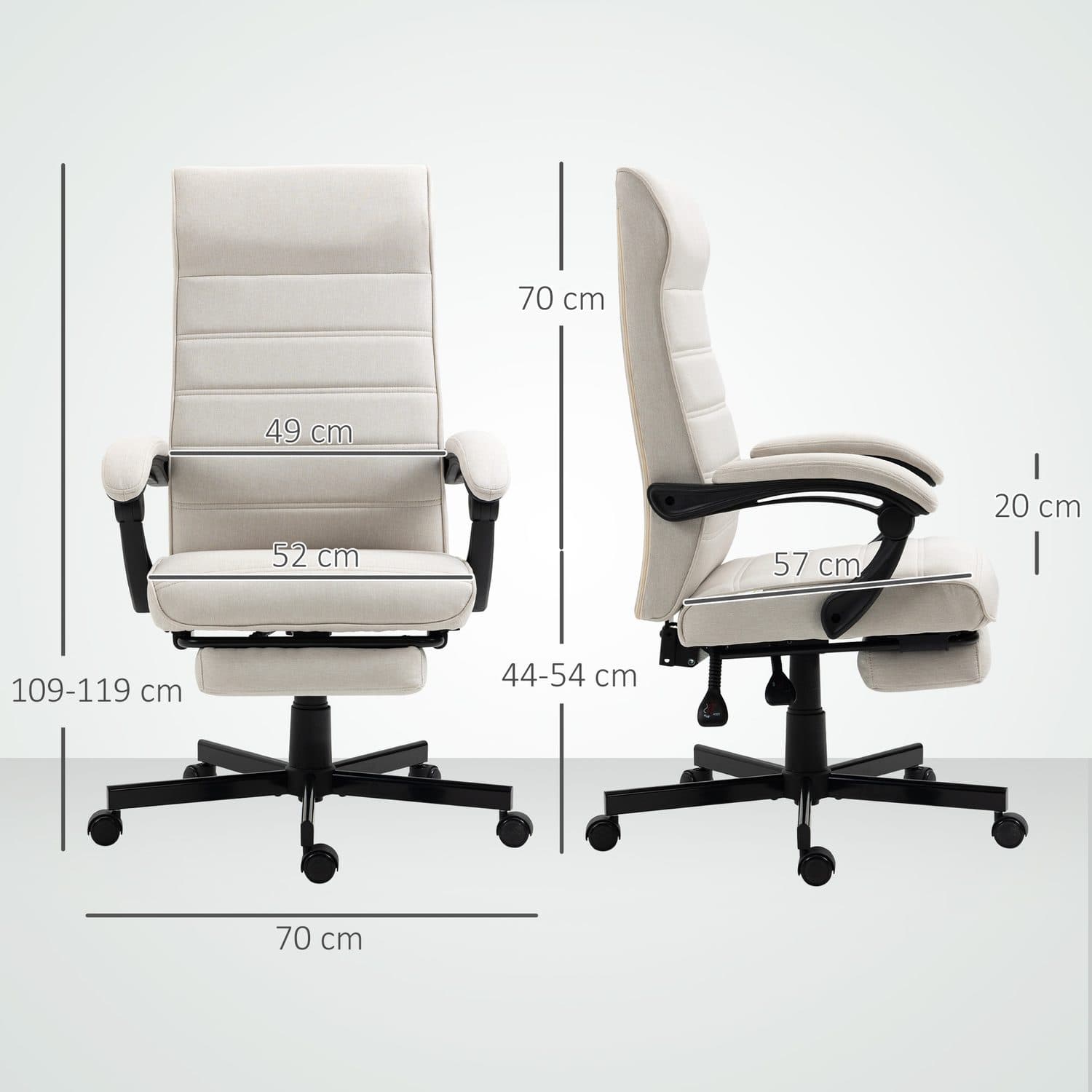 Vinsetto Reclining Office Chair - image 3