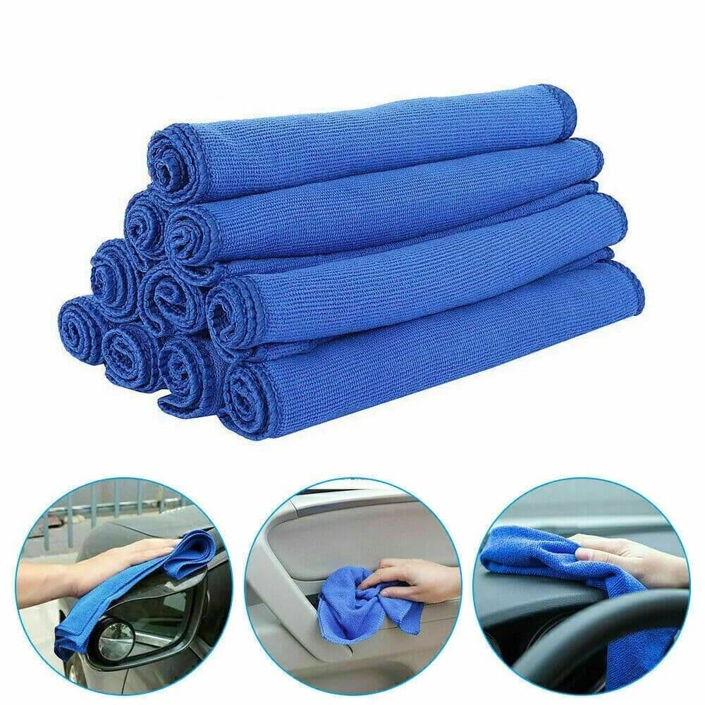 Stock up on 50 blue microfibre cloths for cleaning - image 4
