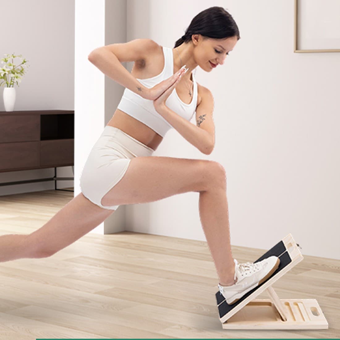 Foldable Wooden Calf Stretcher Slant Board - image 8