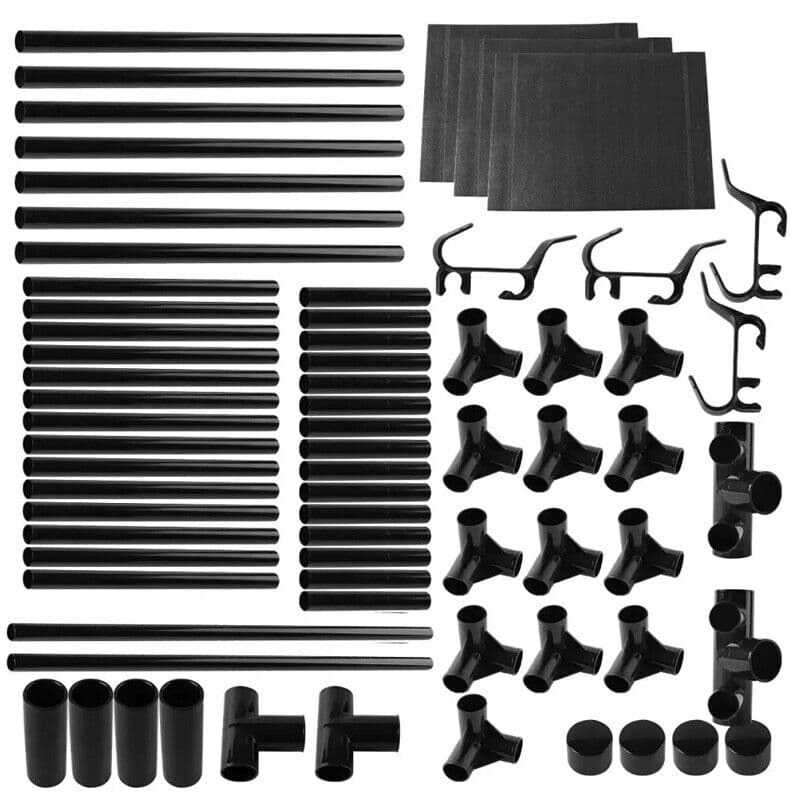 Corner Hall Tree with 3 Storage Shelves — 180cm Metal Coat Rack - image 6