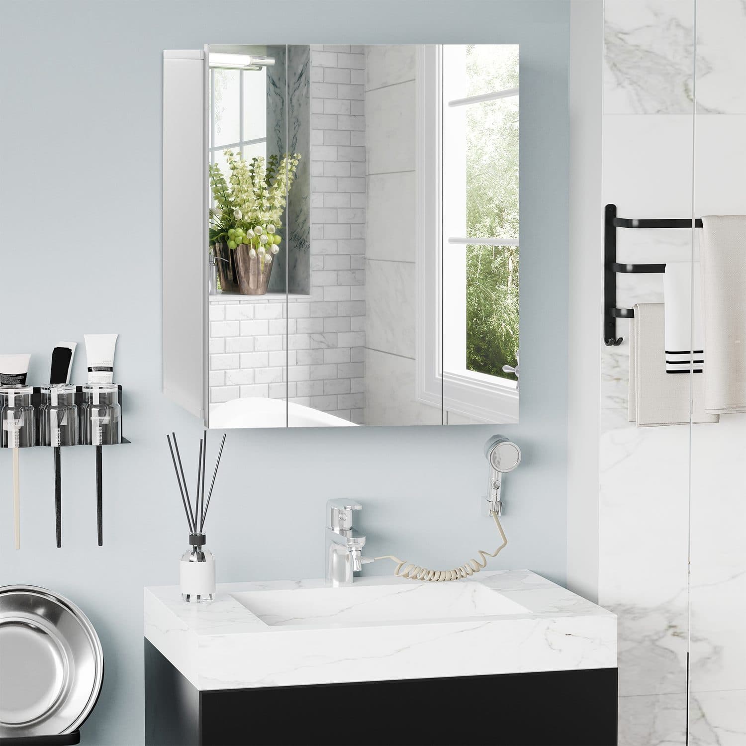 Kleankin White Mirror Cabinet - image 3