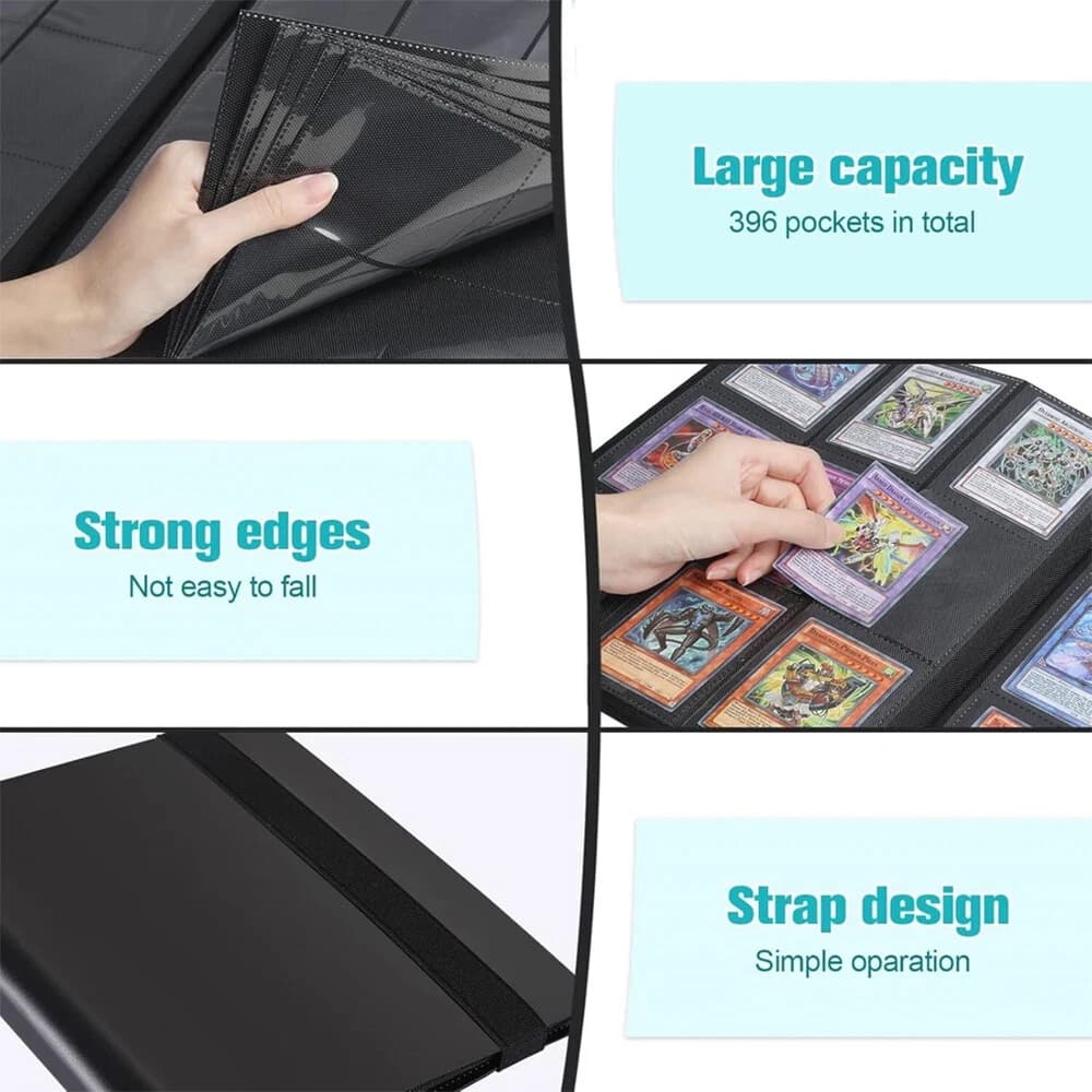 360-Pocket Card Collection Binder with Elastic Strap Closure - image 4