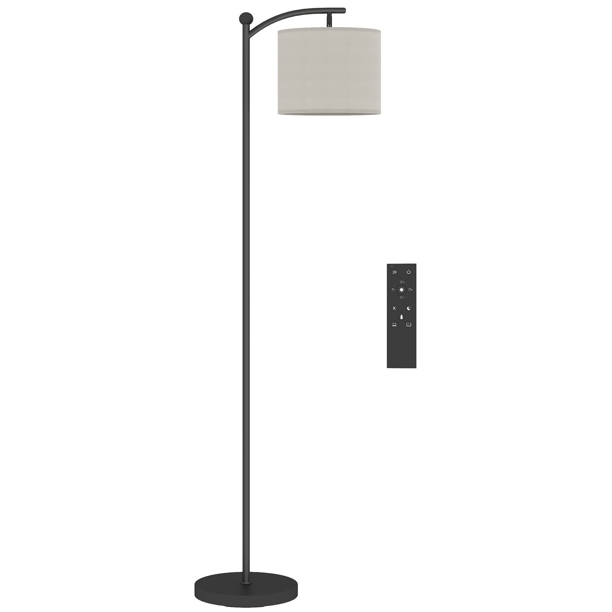 Set the mood with a black LED floor lamp - Black