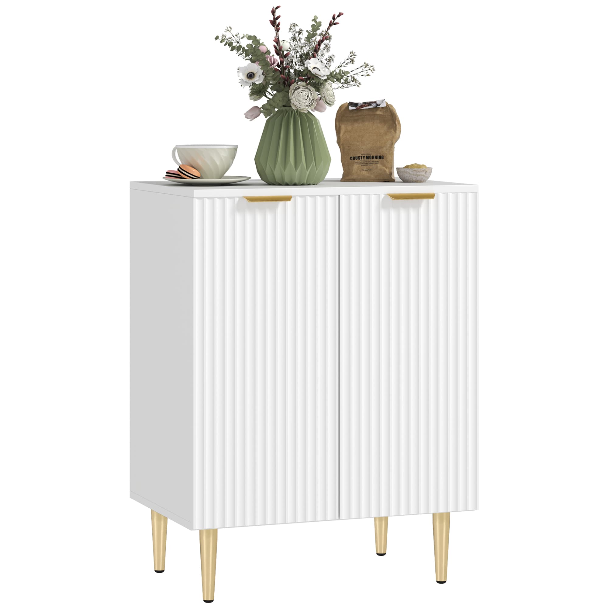 Modern White Adjustable Sideboard