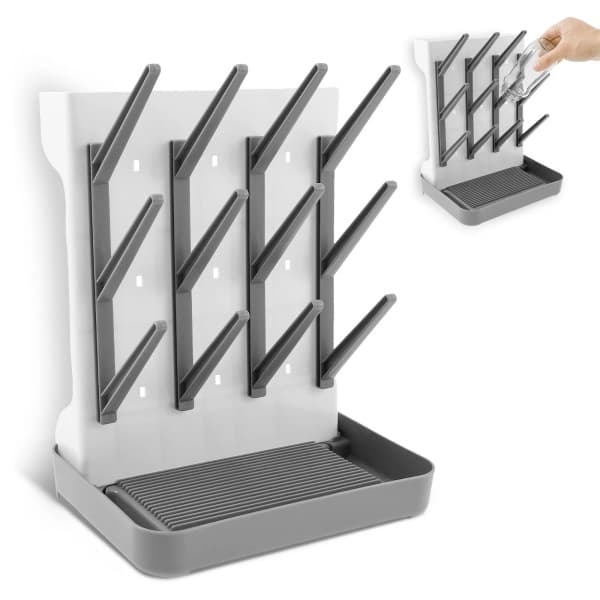 Countertop Vertical Drying Rack for Bottles and Glasses - Default