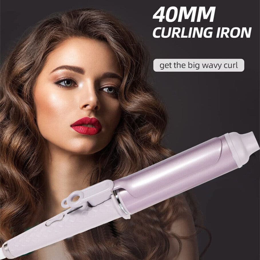 40mm Big Barrel Curling Wand, Professional Hair Curler