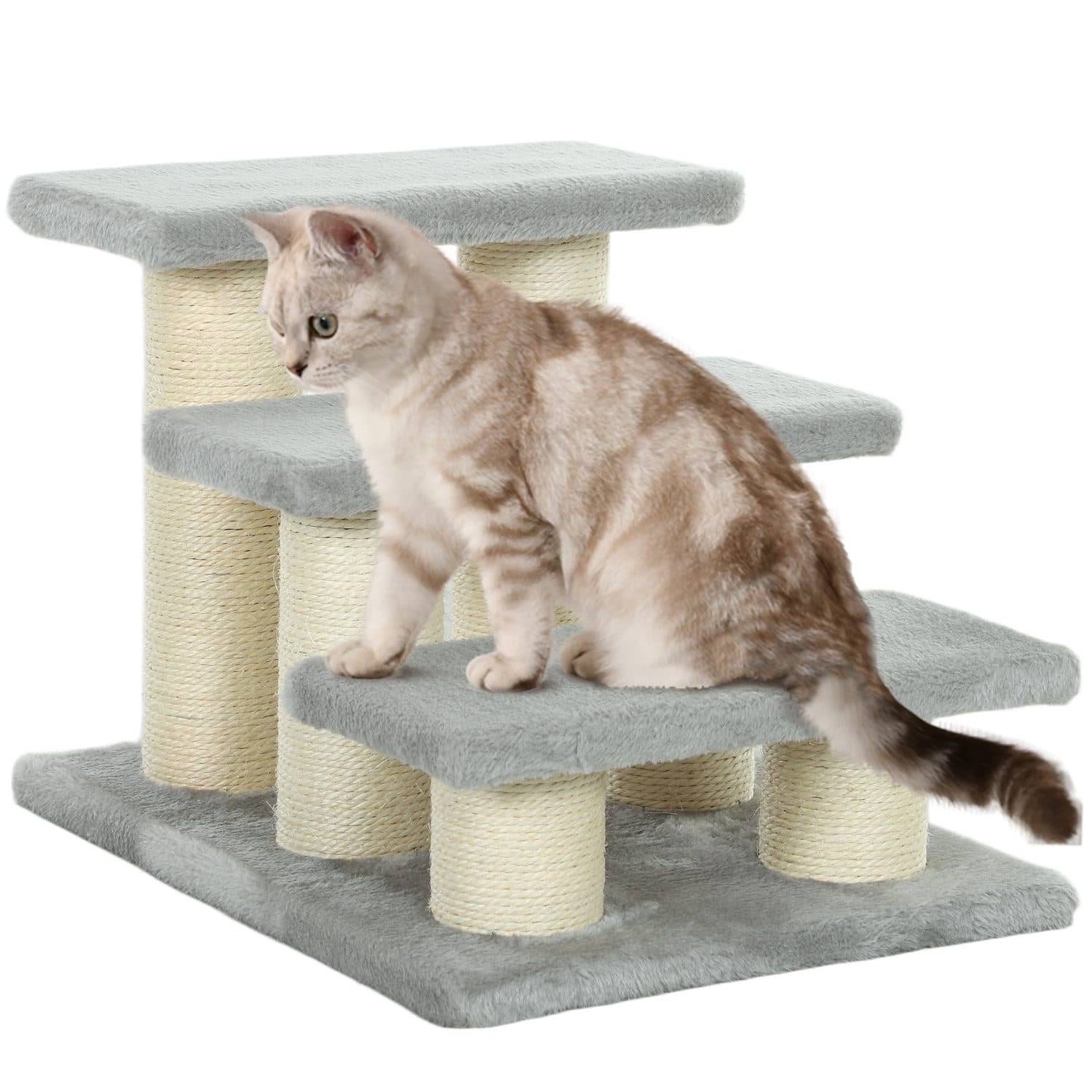 Help Your Cat or Small Dog Climb Safely with 3-Step Pet Stairs