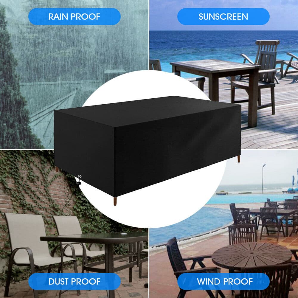 Heavy-Duty Waterproof Patio Cover for Outdoor Tables and Chairs - 90x90x90cm