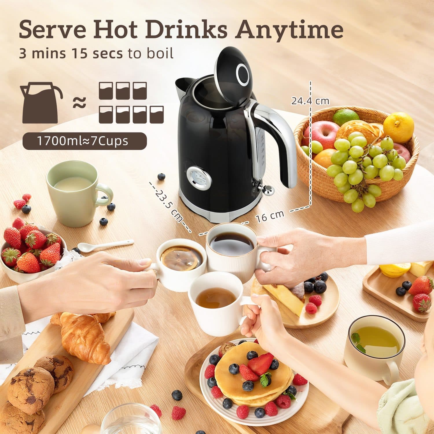Retro Black Breakfast Set - image 5