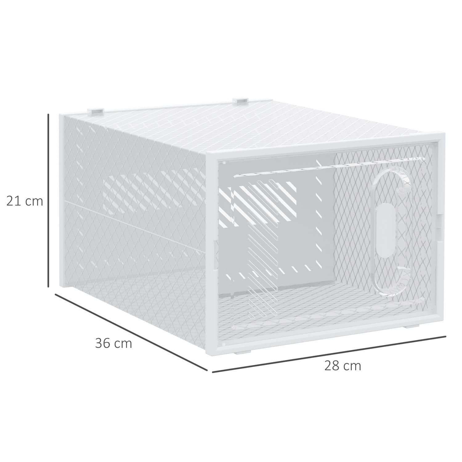 18 Clear Stackable Shoe Boxes - image 3
