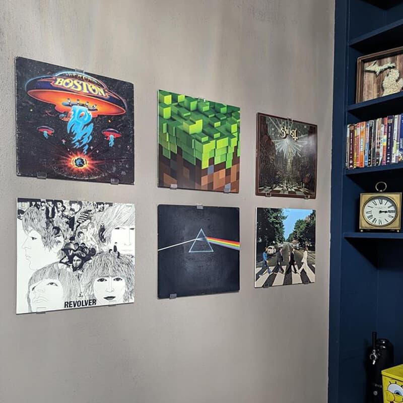 Vinyl Record Wall Mounts – 12-Pack Clear Acrylic Display Shelves - image 7