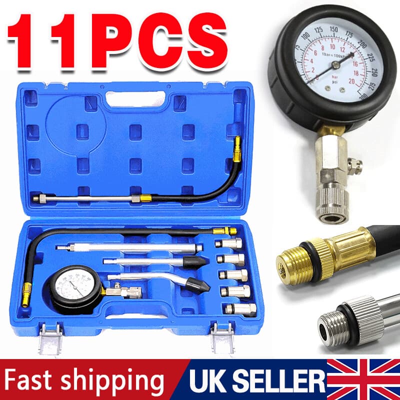 11 Piece Petrol Engine Compression Tester Kit - image 7