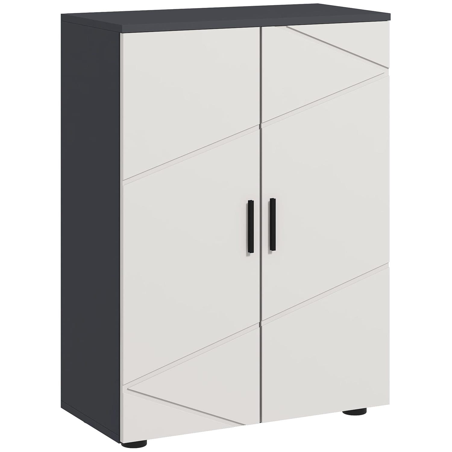 Kleankin Grey Bathroom Cabinet - Grey