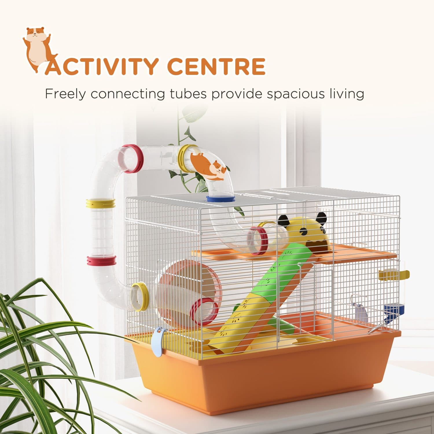 PawHut 3 Tier Gerbil and Hamster Cage - image 2