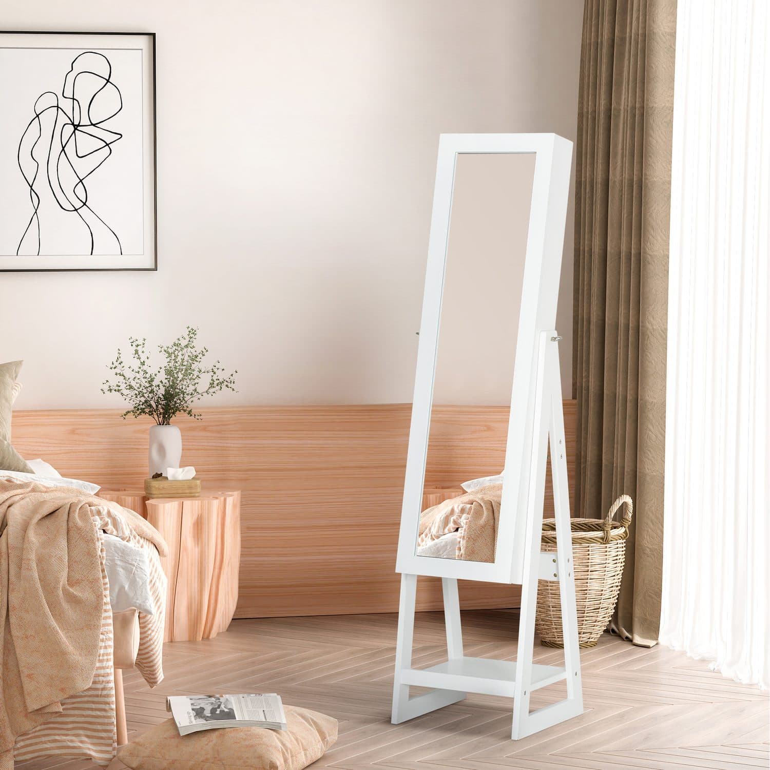 White LED Jewellery Cabinet - image 5