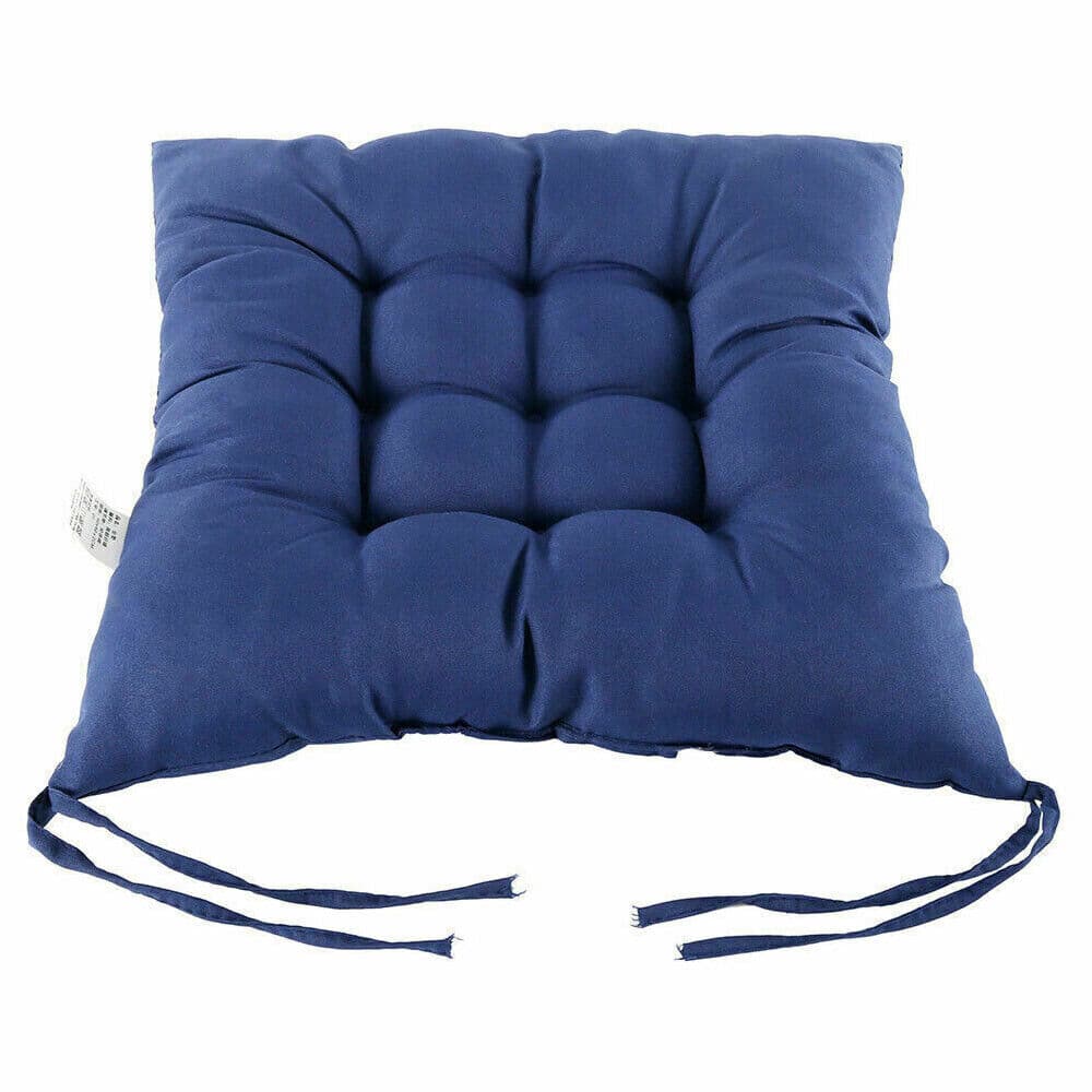 4 Pack Dark Blue Tie-On Chair Cushions - image 4