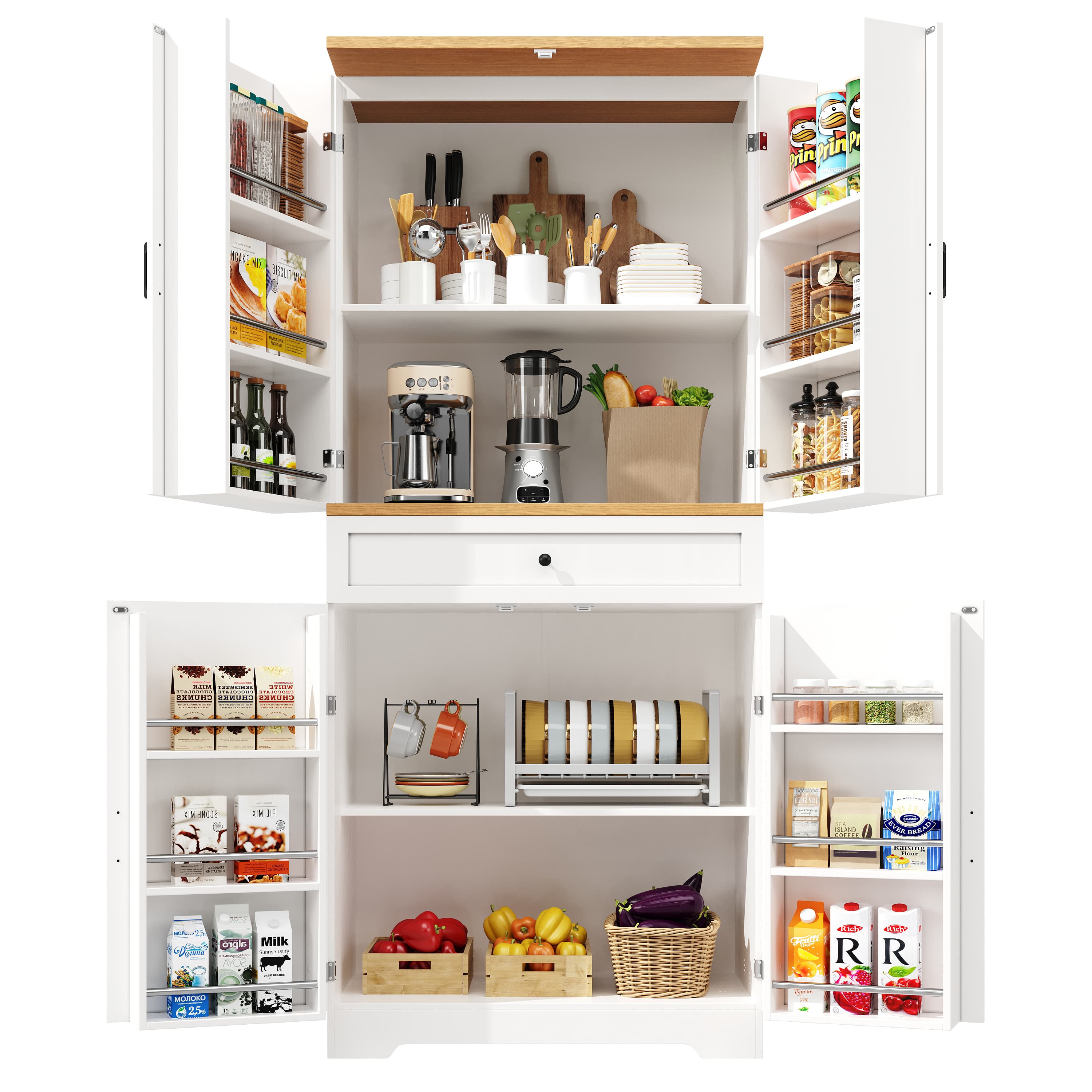 White Kitchen Cabinet for Clutter-Free Living - image 5