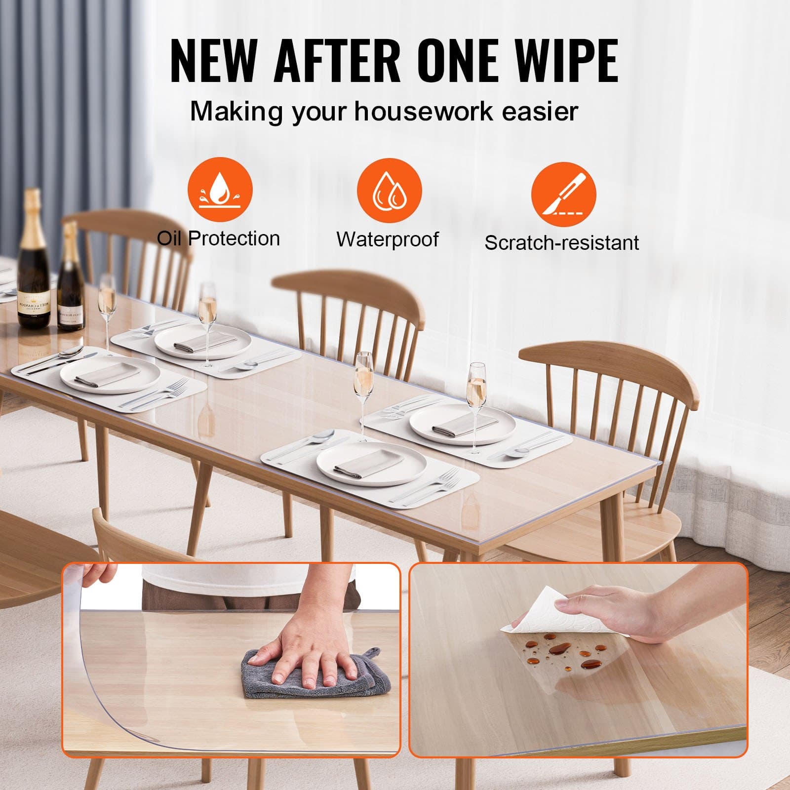 High-Quality Clear PVC Table and Desk Protector - image 4