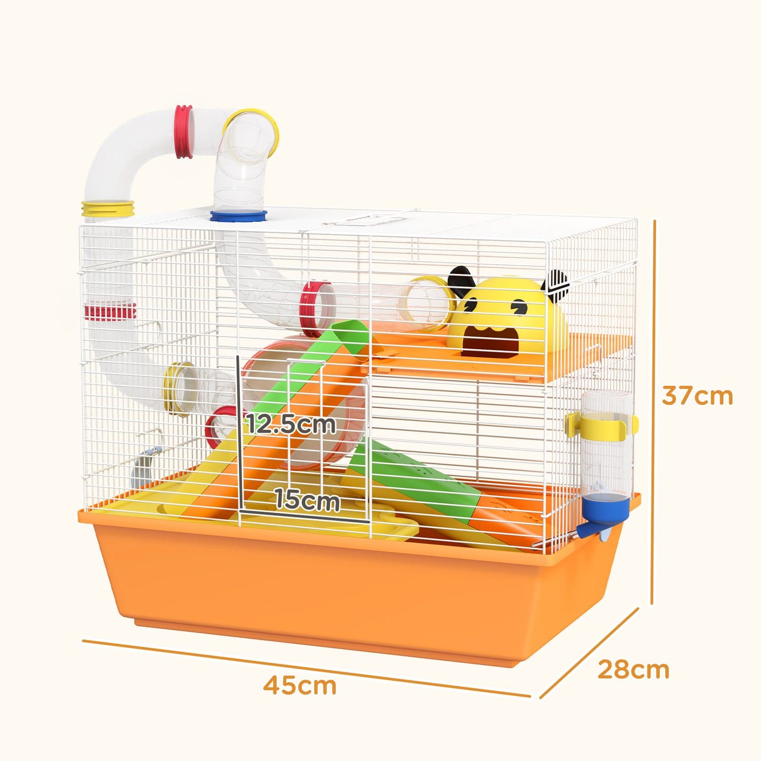 PawHut 3 Tier Gerbil and Hamster Cage - image 5