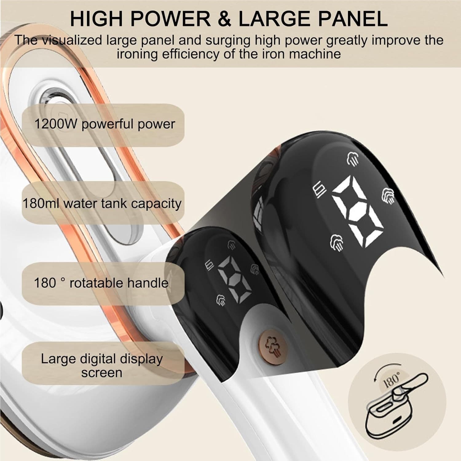 Powerful 1200W Handheld Garment Steamer & Iron - image 6
