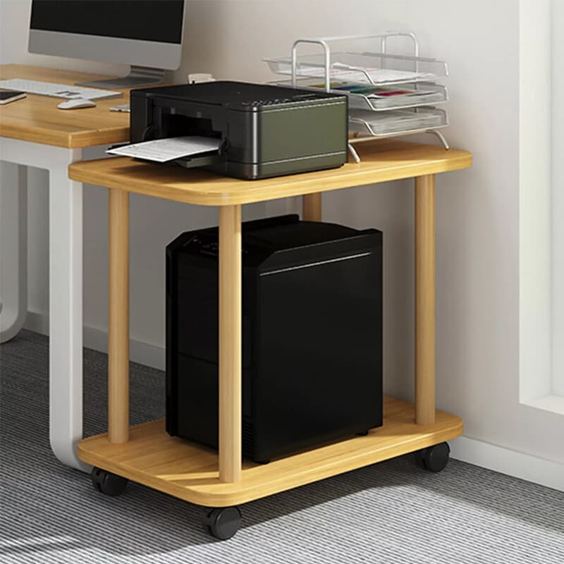 Rolling 2-Tier Side Table for Sofa and Living Room - image 5