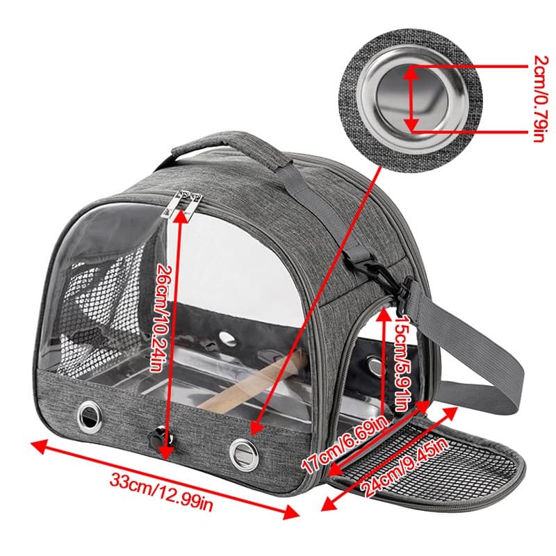 Portable Bird Carrier Bag for Parrots and Small Pets - image 5