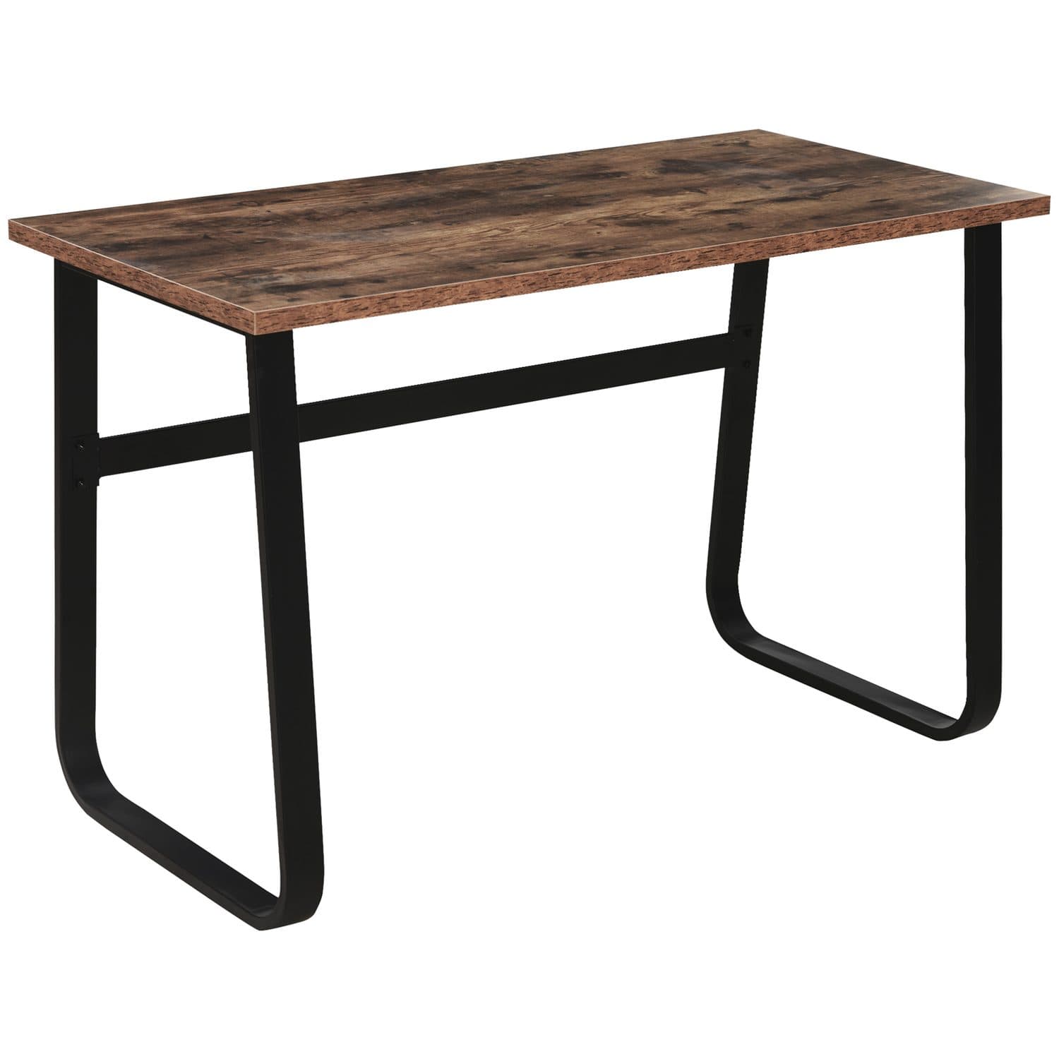 Industrial Computer Desk - Brown