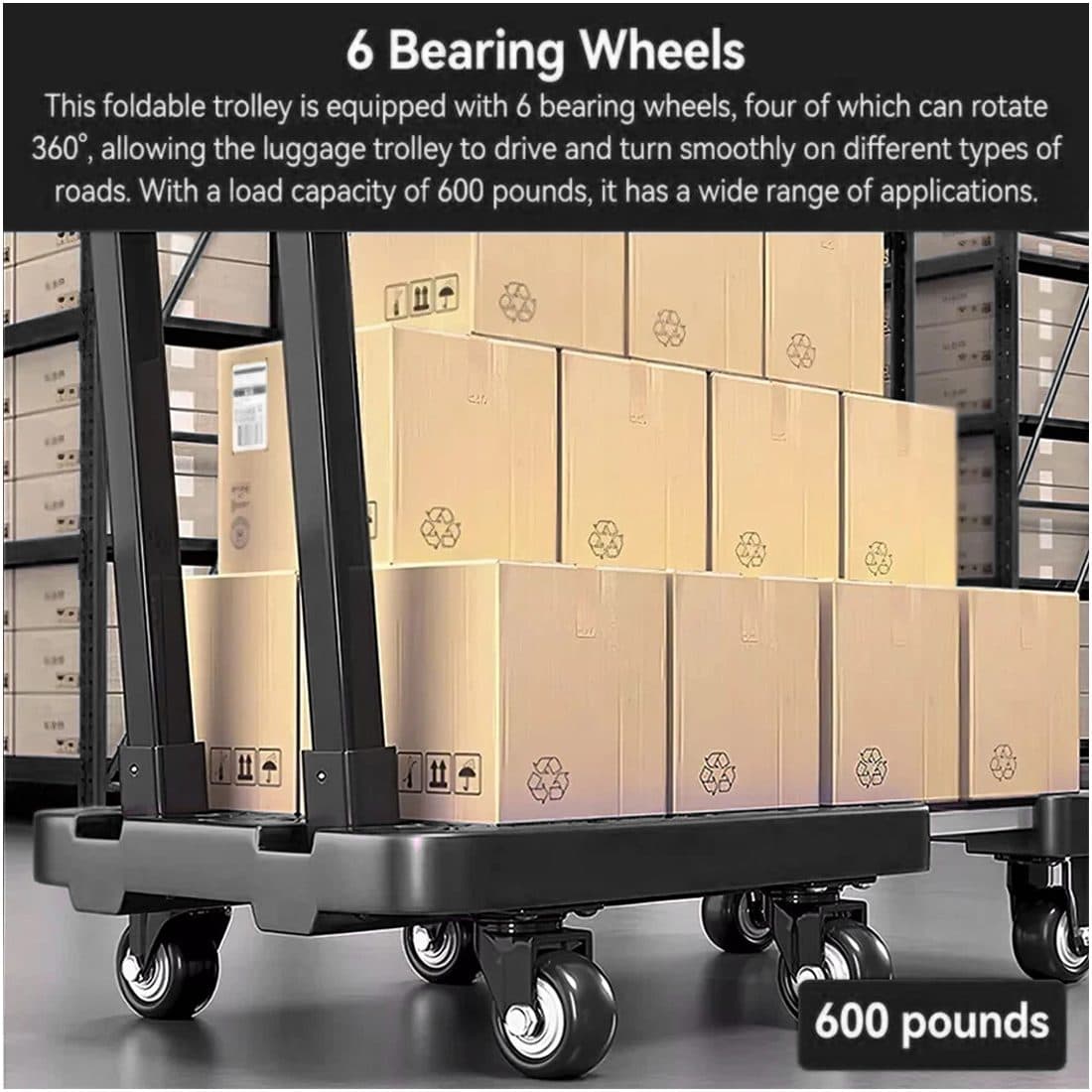 A Folding Platform Trolley That Collapses Flat for Storage - image 7
