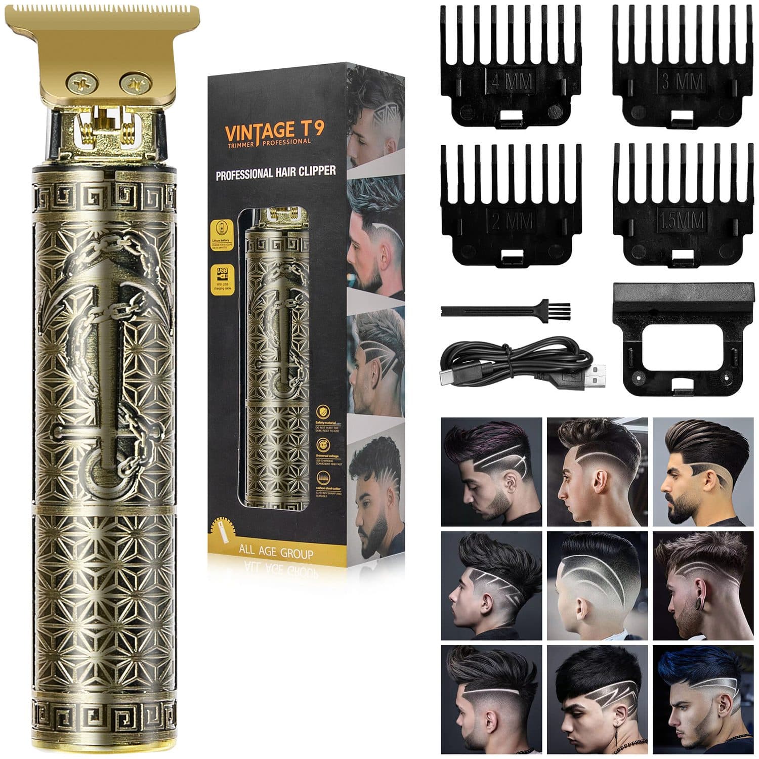 Professional Cordless Hair Clippers & Beard Trimmer - image 3
