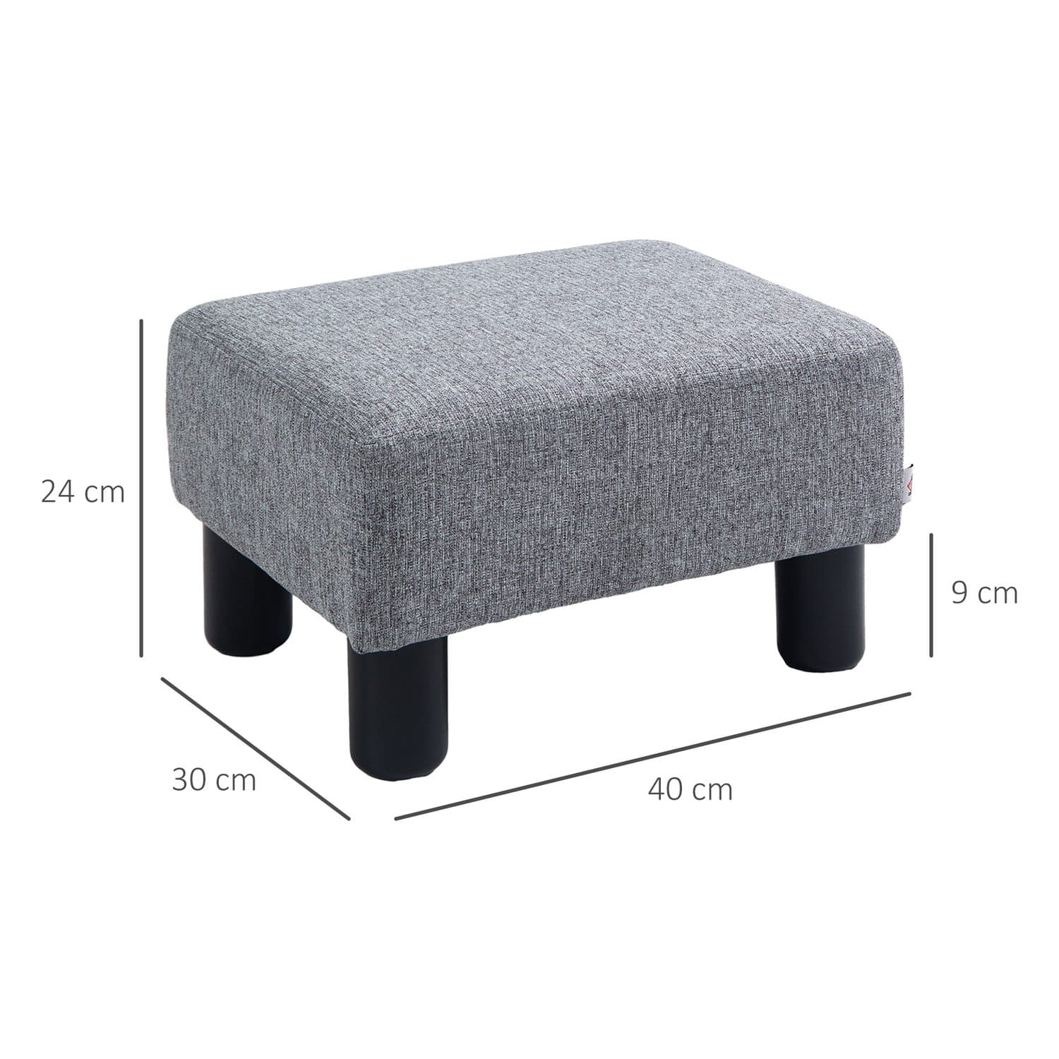 Compact Grey Footstool Ottoman for Everyday Comfort - image 5