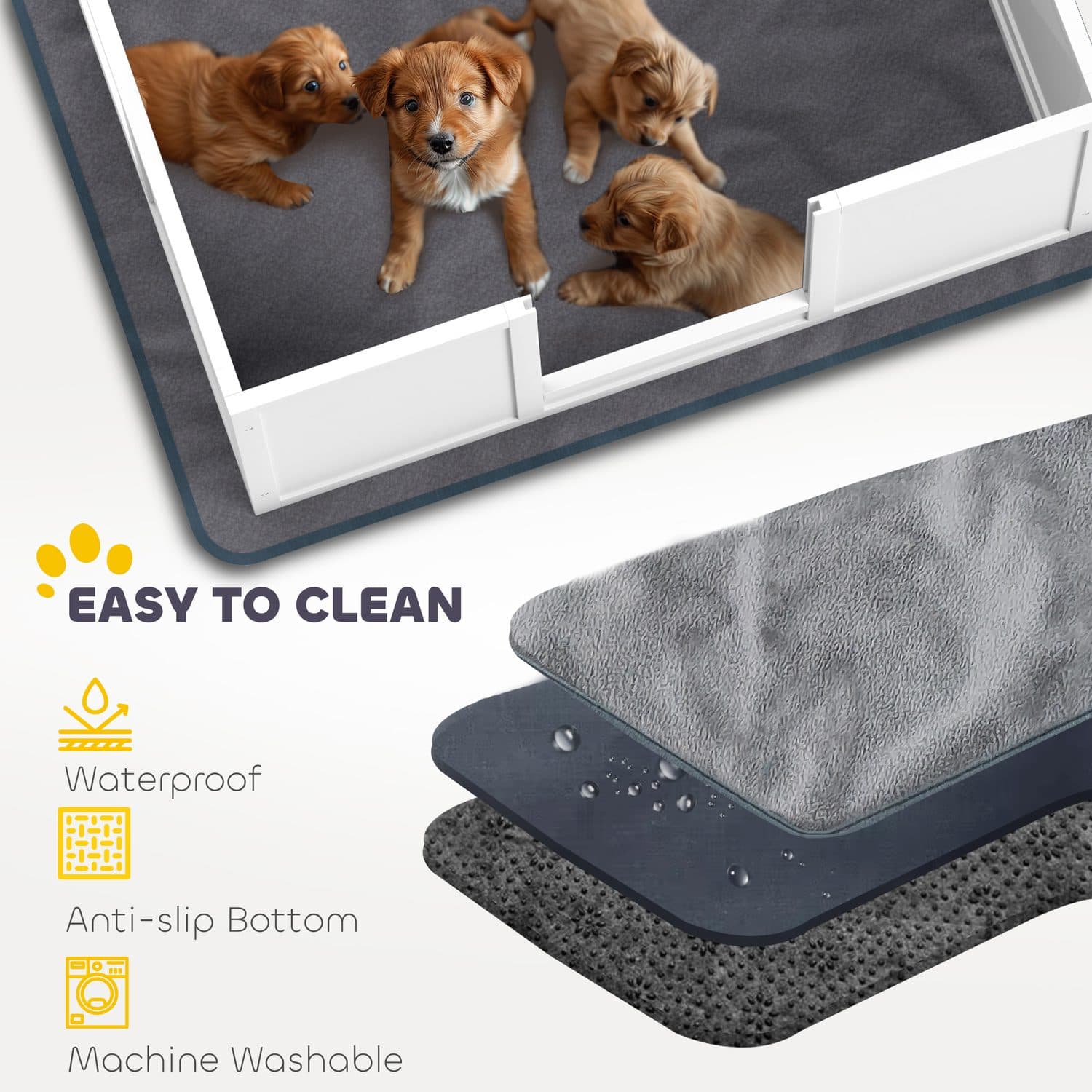 Whelping Box with Pad for Medium Dogs - image 4
