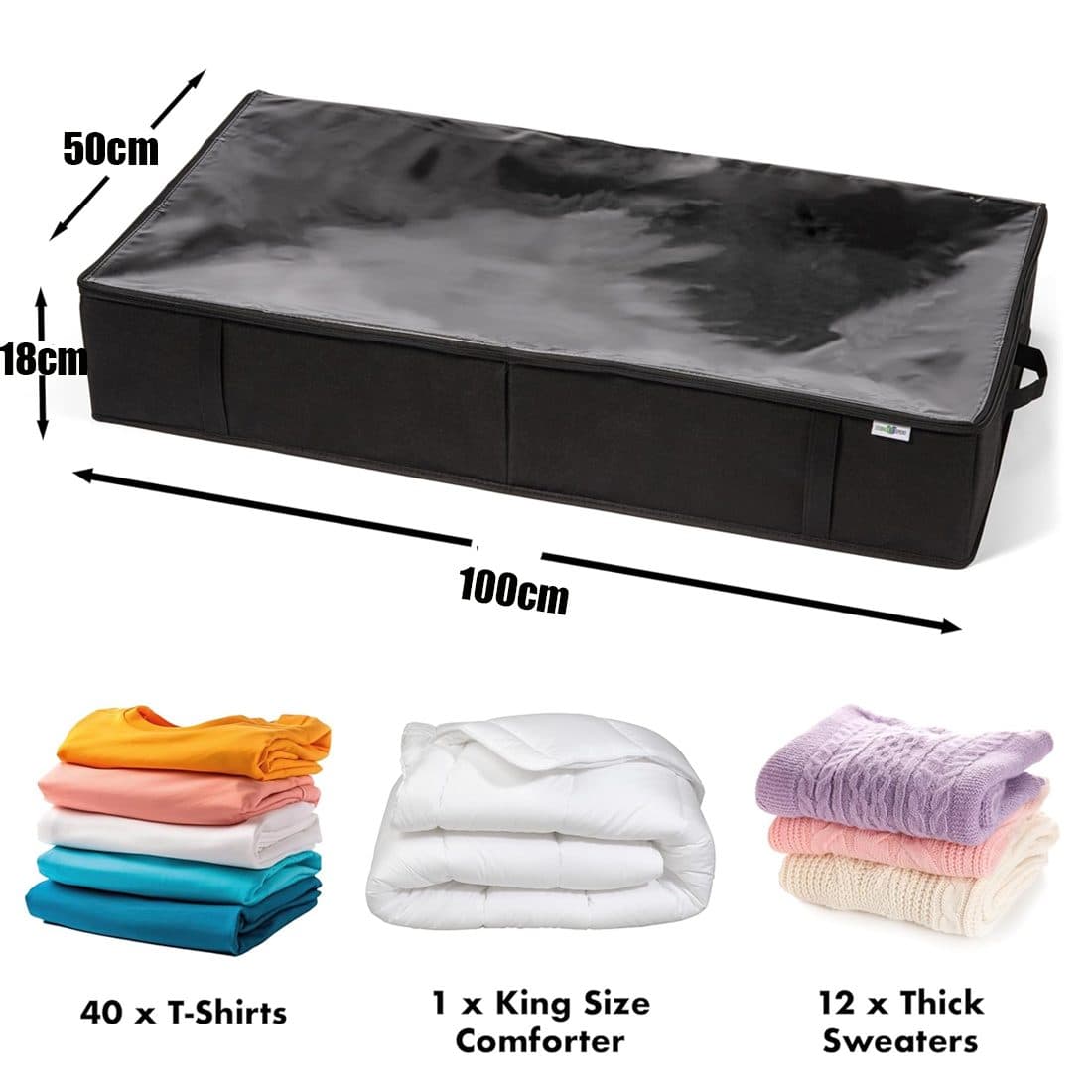 Reclaim Under-Bed Space with 90L Zip-Up Storage Bags - image 8