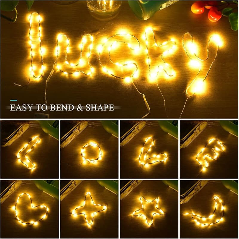 Cold White Copper Wire Fairy Lights – Battery Operated, 5m - image 2
