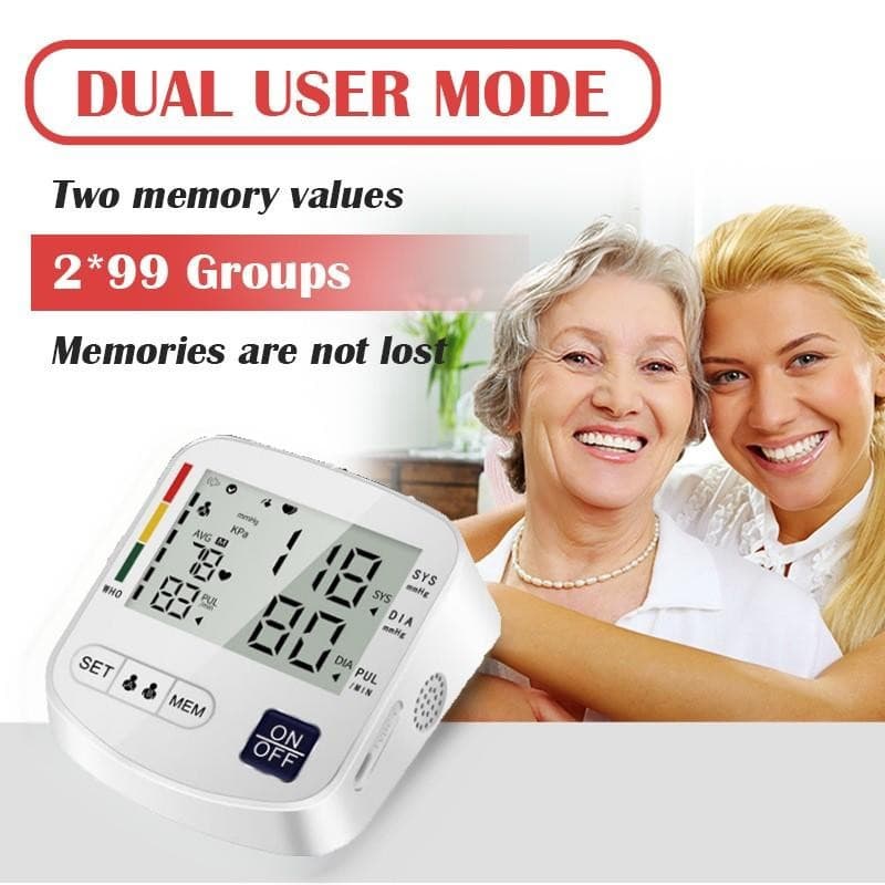 Dual-User Home Blood Pressure Monitor with Cuff - image 5
